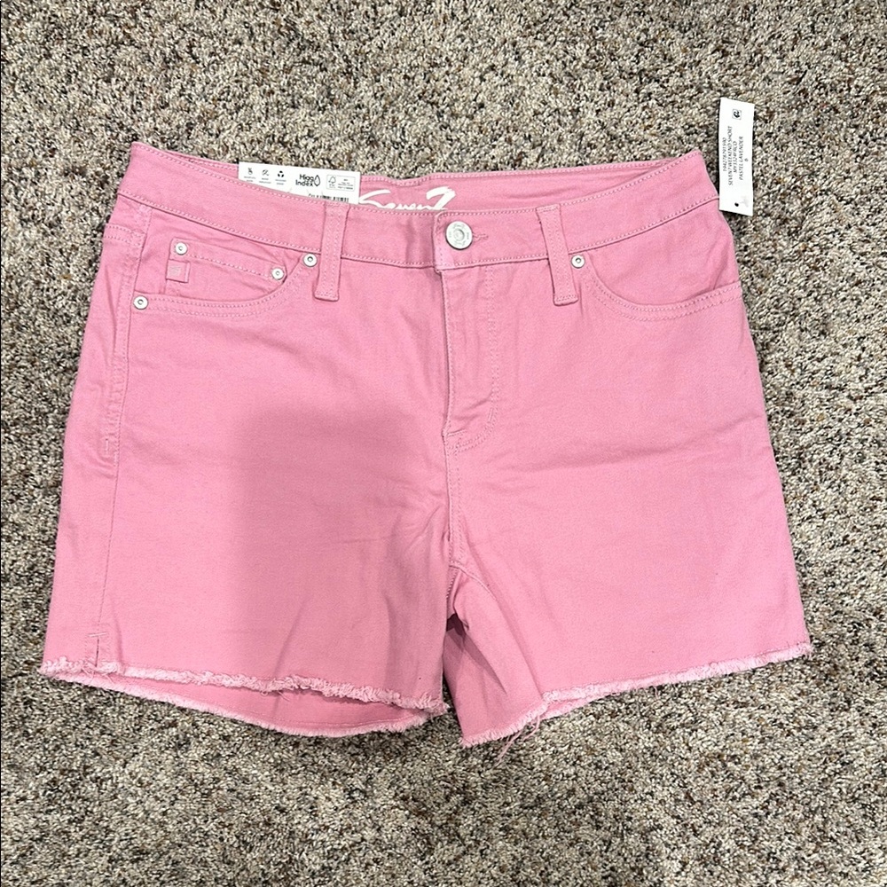 Seven7 Pink Denim Weekend Shorts